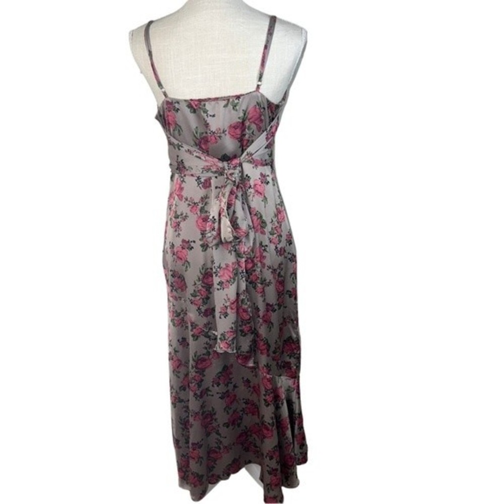 Dress Forum Floral Print Satin Midi Dress - Picture 5 of 7